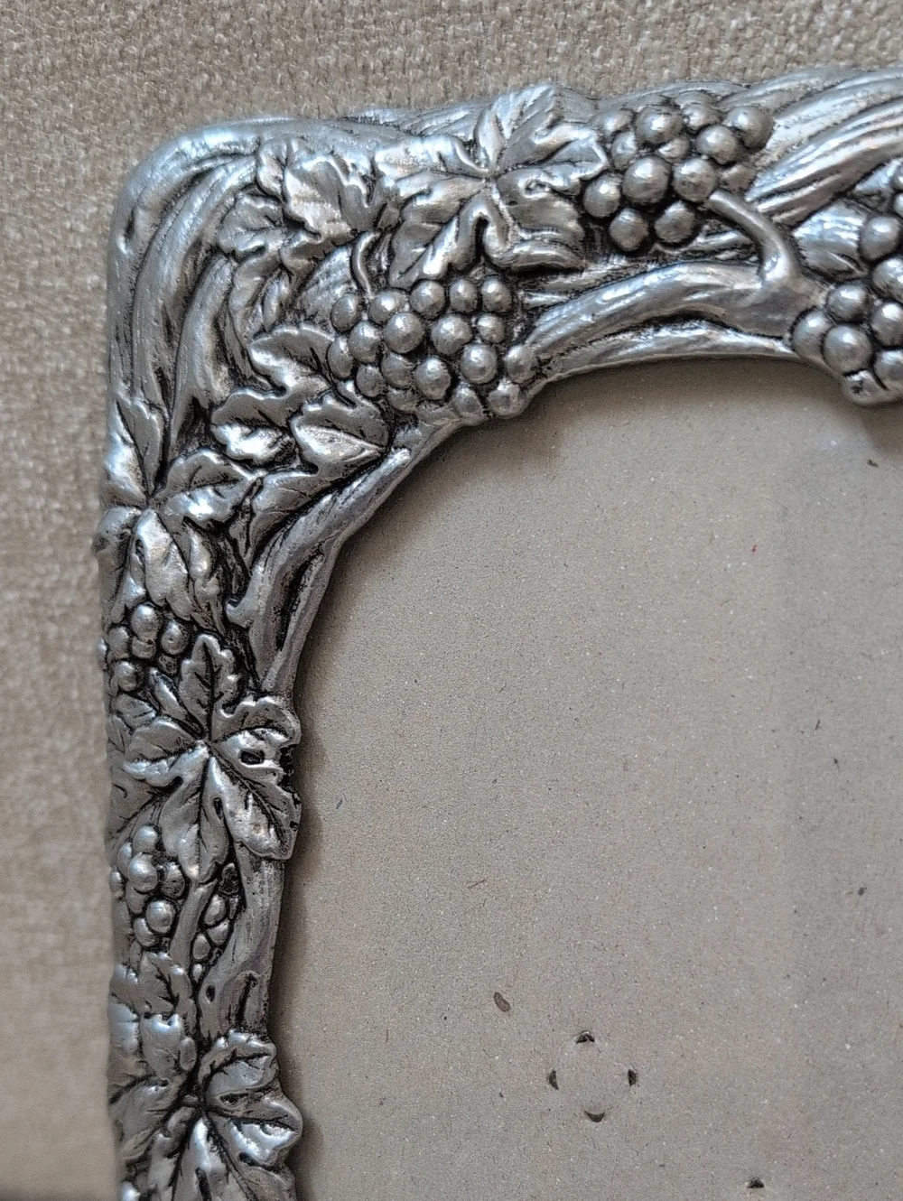 Arthur Court Ornate Silver Pewter Grape Vine Picture Frame Vintage 1990